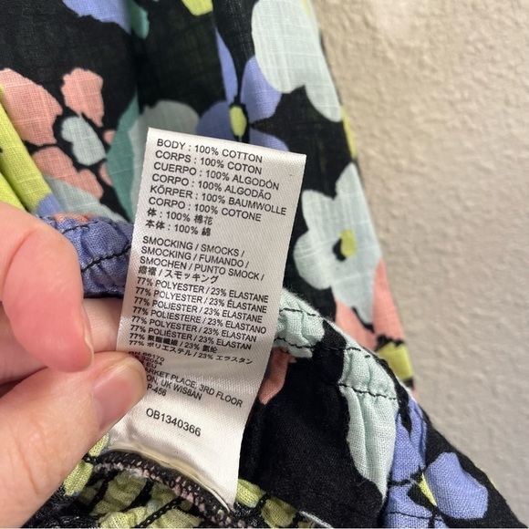 FREE PEOPLE Ariana Print Smocked Elastic Top OB1340366 - Picture 9 of 10